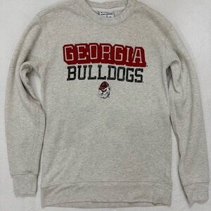 Champion Georgia Bulldogs Stitched NCAA Women’s Sweatshirt Gray Size Small